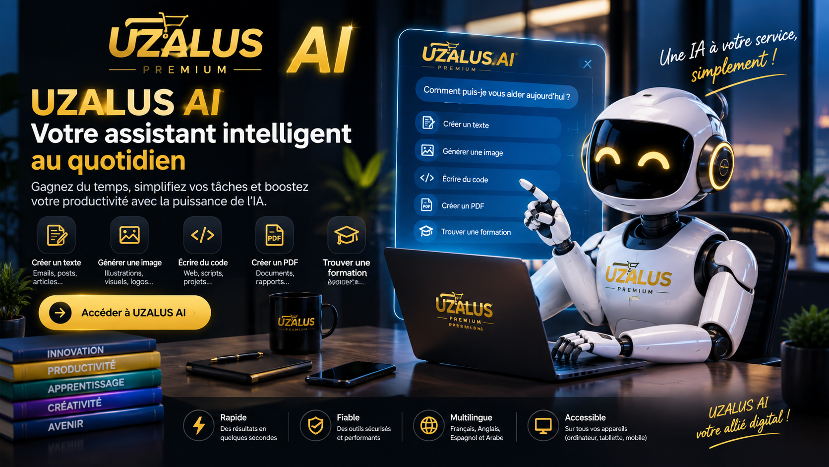 UZALUS AI — Votre assistant intelligent